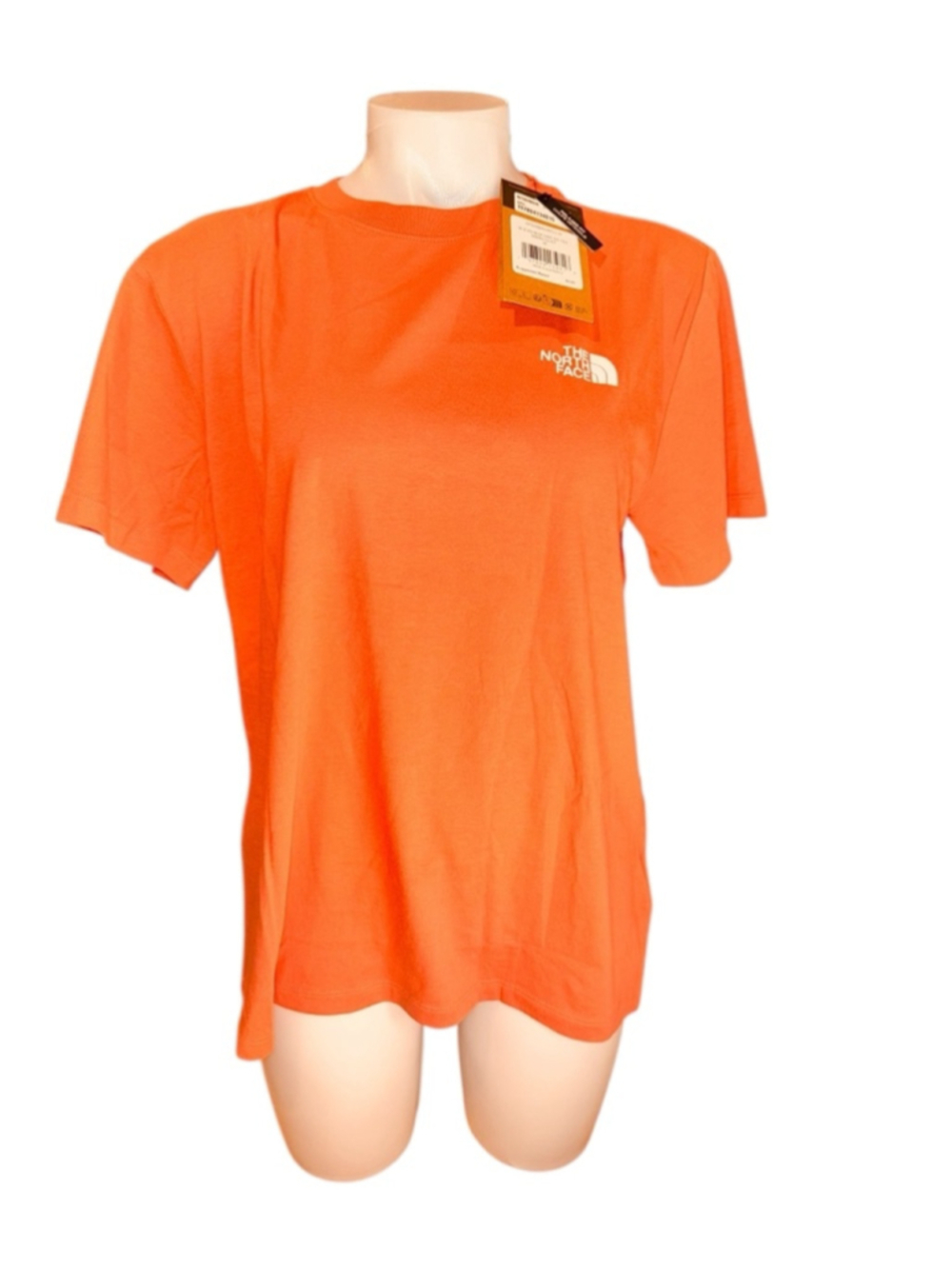 Women's The North Face Short Sleeve Tee Medium Orange Black